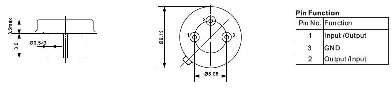 TO-39-SAW-Resonator-Dimensions